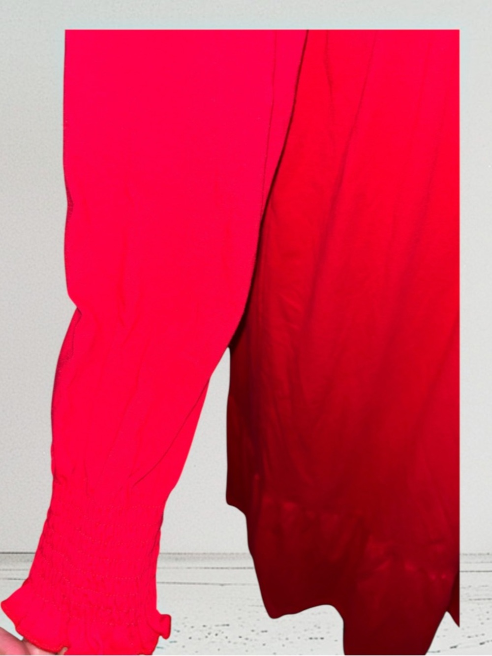 UVN Red Tiered Maxi Dress,P2P:20.5-22”,L:48” NWT - Picture 5 of 9